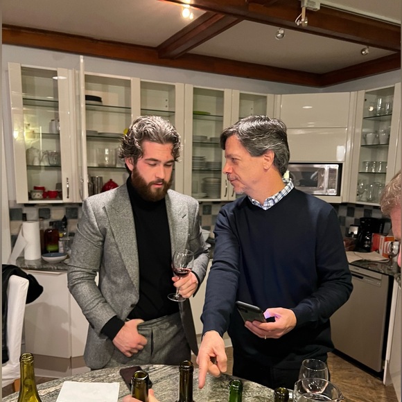 Reiss Denzil Peak Lapel Single Breasted Houndstooth Suit 40R/34 Inch Pants - Picture 8 of 8